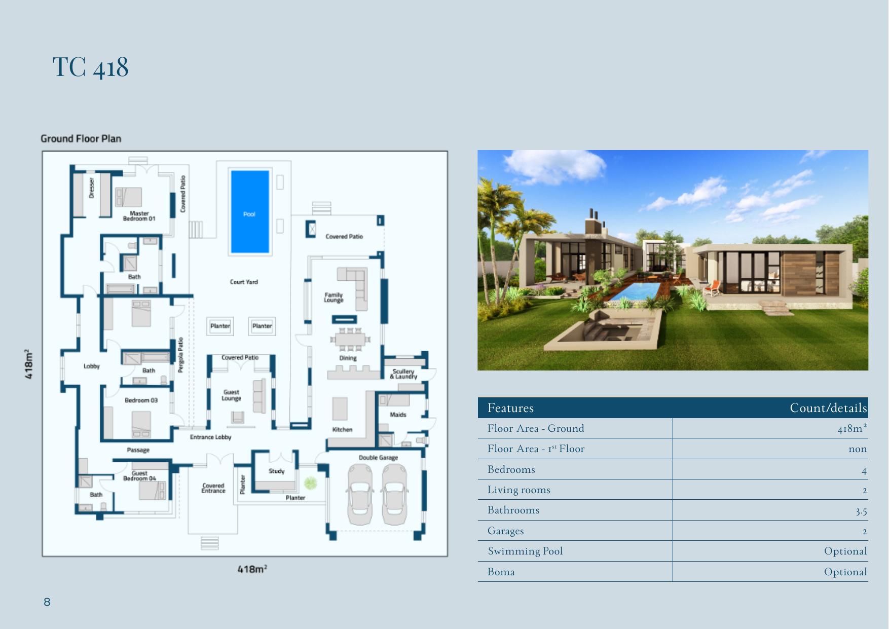 TC 418 floor plan